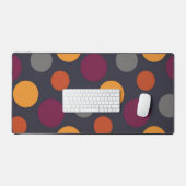 水玉模様型 デスクマット (キーボード&マウス)