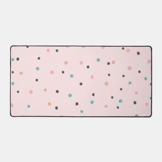 水玉模様型 デスクマット (正面)