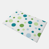 水玉模様型 ドアマット (アングル)