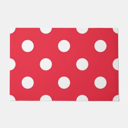 水玉模様型 ドアマット (正面)