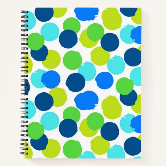 水玉模様型 ノートブック (正面)