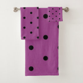 水玉模様型 バスタオルセット