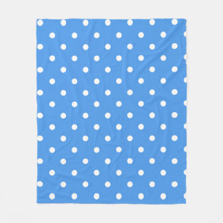 水玉模様型 フリースブランケット