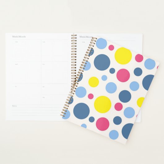 水玉模様型 プランナー手帳 (ディスプレー)