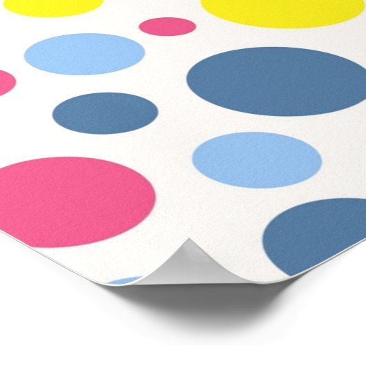 水玉模様型 ポスター (角)