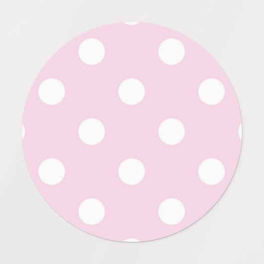 水玉模様型 ラベル (デザイン1)