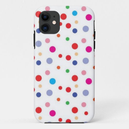 水玉模様型 Case-Mate iPhoneケース (裏面)