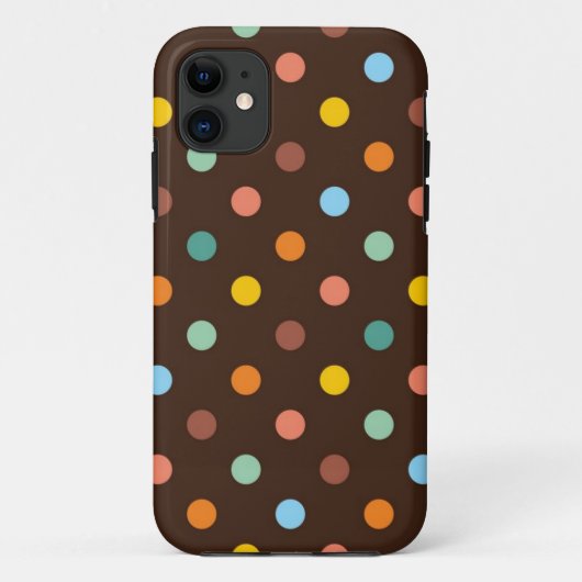 水玉模様型 Case-Mate iPhoneケース (裏面)
