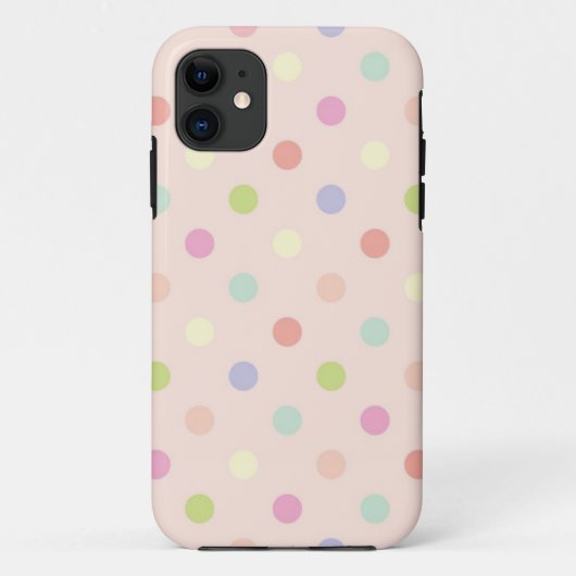 水玉模様型 Case-Mate iPhoneケース (裏面)