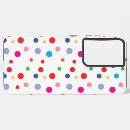 水玉模様型 SAMSUNG GALAXYケース (左側面)