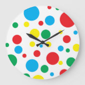 水玉模様壁時計 ラージ壁時計 (正面)