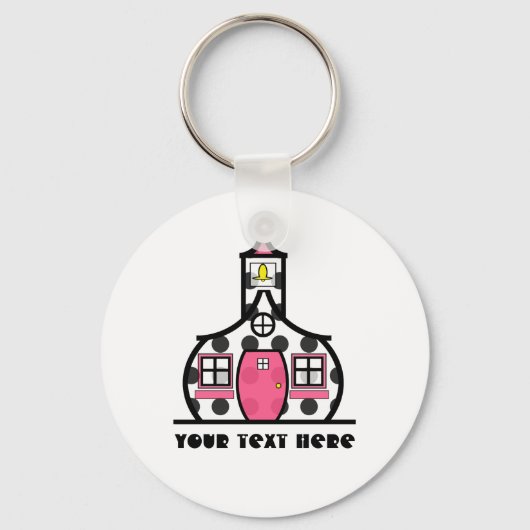 水玉模様学校 キーホルダー (正面)