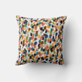 水玉模様数々の: – 色の手絵を描。 クッション (裏面)