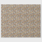 水玉模様数々の: – 色の手絵を描。 ラッピングペーパー (フラット)