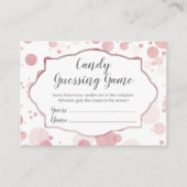 水玉模様数を推測するキャンディトレンディーバラ金ゴールド エンクロージャーカード (正面)