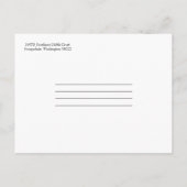 水玉模様新しいホームポストカード 案内ポストカード (裏面)