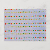 水玉模様日本の木版織物 ポストカード (正面)