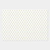 水玉模様水彩クリスマスツリー ラッピングペーパーシート (正面3)