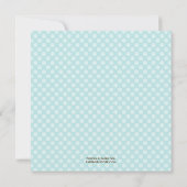 水玉模様洗礼/《キリスト教》洗礼式や命名式招待状 招待状 (裏面)