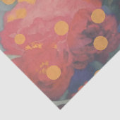 水玉模様牡丹パレードティッシュペーパー 薄葉紙 (詳細)