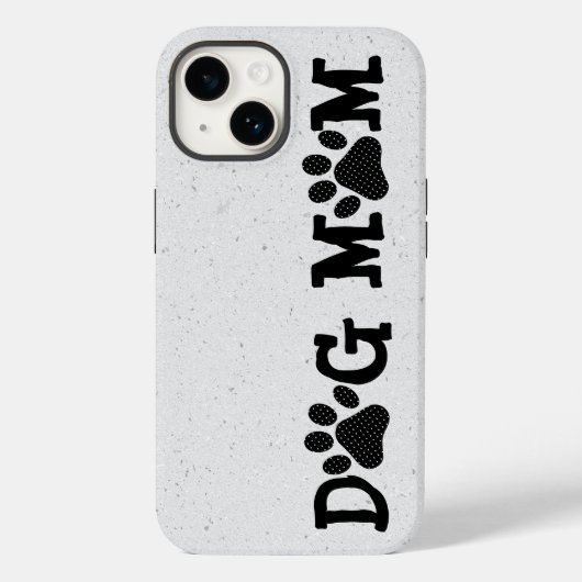水玉模様犬のママの足跡 Case-Mate iPhoneケース (裏面)