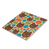 水玉模様猫柄 タイル (側面)