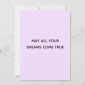 水玉模様猫 |ハッピーバースデーフラットあいさつ カード (裏面)