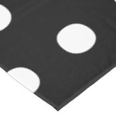 水玉模様白黒エレガント大はっきりした テーブルクロス (アングル)