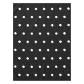 水玉模様白黒パタエレガントンはっきりした テーブルクロス (正面)