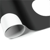 水玉模様白黒ビッグはっきりしたパタエレガントーン ラッピングペーパー (ロールコーナー)