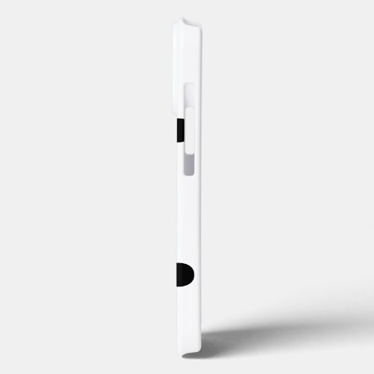 水玉模様白黒ビッグはっきりしたパタエレガントーン Case-Mate iPhoneケース (裏面 / 左)