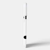 水玉模様白黒ビッグはっきりしたパタエレガントーン Case-Mate iPhoneケース (裏面 / 右)