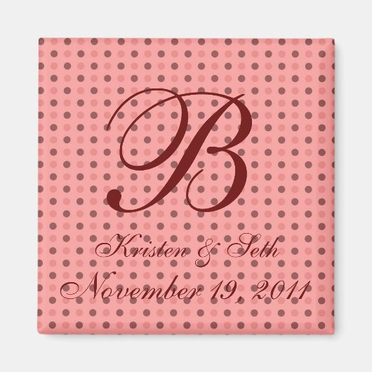 水玉模様磁石 マグネット (正面)