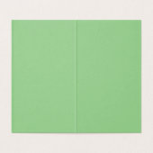 水玉模様空白のグリーティングカード(Sage Green & Pink) (内部フラット)