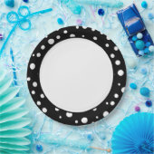 水玉模様紙プレート ペーパープレート (パーティー)