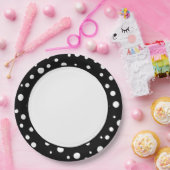 水玉模様紙プレート ペーパープレート (パーティー)