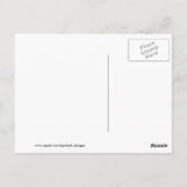 水玉模様紙吹雪ありがとうポストカード ポストカード (裏面)