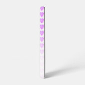 水玉模様素朴ヘリオトロペパープルハートパターン SAMSUNG GALAXYケース (左側面)