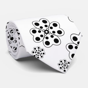 水玉模様花びらパターン ネクタイ