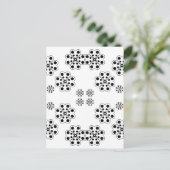 水玉模様花びらパターン ポストカード (スタンド正面)