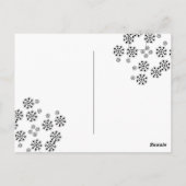 水玉模様花びらパターン ポストカード (裏面)