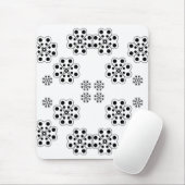 水玉模様花びらパターン マウスパッド (マウス)