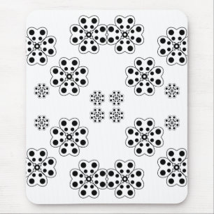 水玉模様花びらパターン マウスパッド