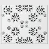 水玉模様花びらパターン ラッピングペーパー (フラット)