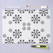 水玉模様花びらパターン 薄葉紙 (クラフト)