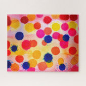 水玉模様虹色 ジグソーパズル (横)