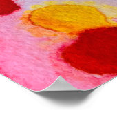 水玉模様虹色 ポスター (角)