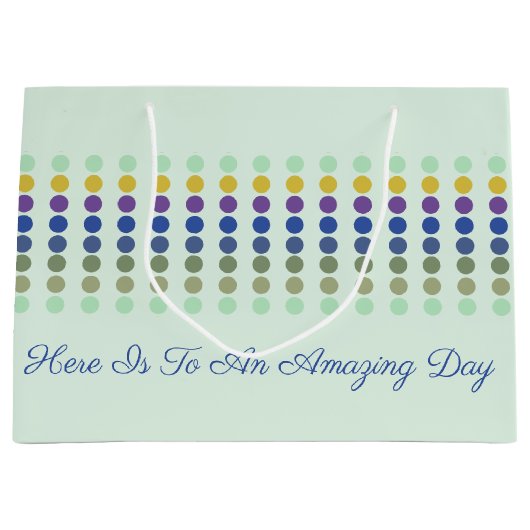 水玉模様設計 ラージペーパーバッグ (正面)