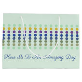 水玉模様設計 ラージペーパーバッグ (裏面)