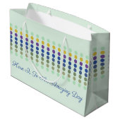 水玉模様設計 ラージペーパーバッグ (裏面アングル)